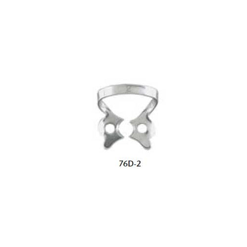Miltex Integra 76D-2 Pre-Molar Winged Metal Rubber Dam Dental Clamp #2 Miltex Integra 76D-2 Pre-Molar Winged Metal Rubber Dam Dental Clamp #2